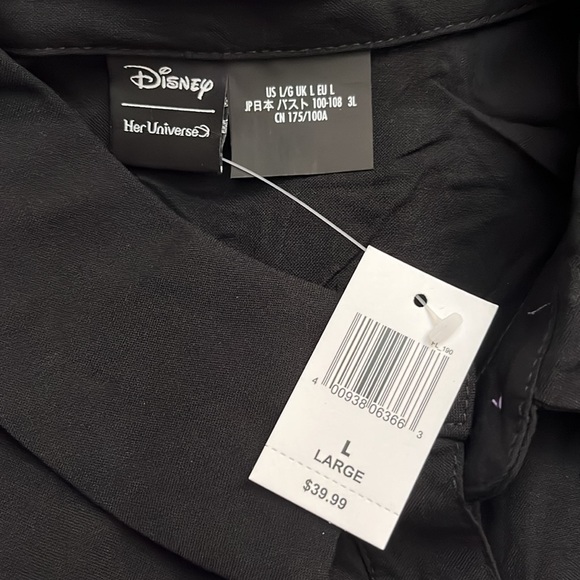 Disney Parks Her Universe Hocus Pocus Tie Front Shirt - Picture 6 of 9